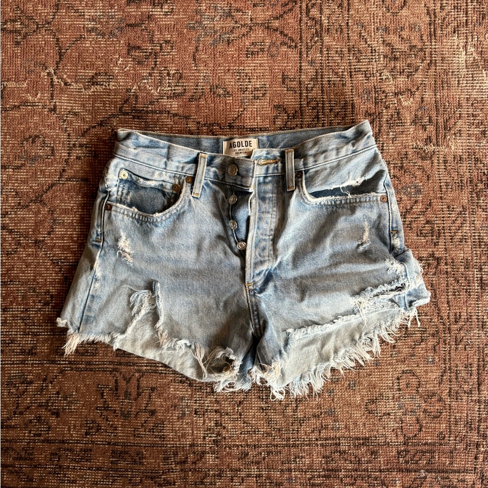 AGOLDE PARKER VINTAGE CUT OFF SHORT IN SWAPMEET